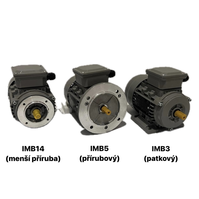 Elektromotor 0,55kW, 1410 ot./min., hliník, HLIE2-801-4 Elektromotor 0,55kW, 1410 ot./min., hliník, HLIE2-801-4
